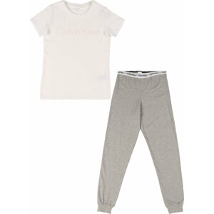 Calvin Klein Underwear Pyžamo šedá / bílá