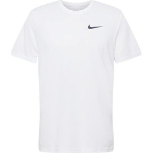 NIKE Funkční tričko 'Superset' černá / bílá