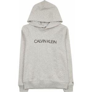 Calvin Klein Jeans Mikina šedý melír / černá