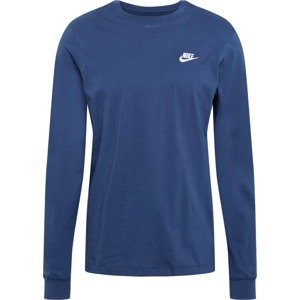 Nike Sportswear Tričko tmavě modrá / bílá