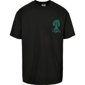 Urban Classics Tričko zelená / černá