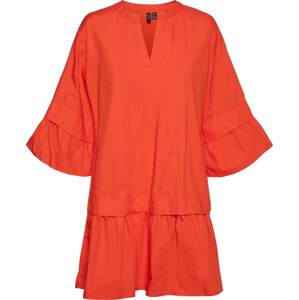 VERO MODA Letní šaty 'Lis' oranžově červená