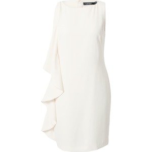 Lauren Ralph Lauren Koktejlové šaty 'DIAGOMA' přírodní bílá