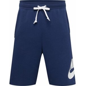 Nike Sportswear Kalhoty námořnická modř / bílá