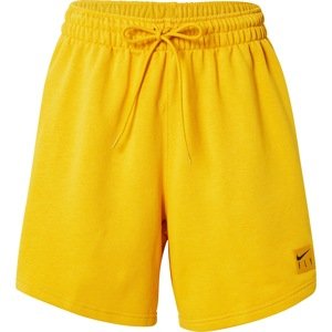 NIKE Sportovní kalhoty žlutá / černá