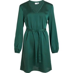VILA Koktejlové šaty smaragdová