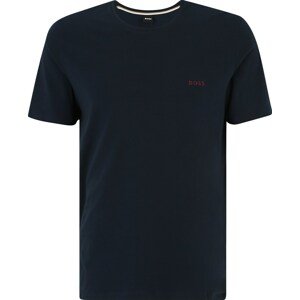 BOSS Black Tričko 'Mix&Match T-Shirt R' tmavě modrá / karmínově červené