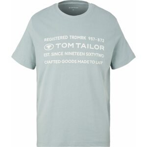 TOM TAILOR Tričko chladná modrá / bílá