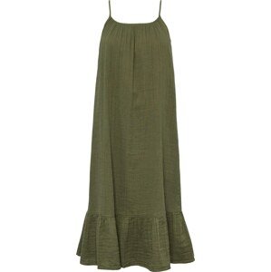 PIECES Letní šaty 'Lelou' olivová