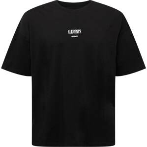 AllSaints Tričko 'Burman' černá / bílá