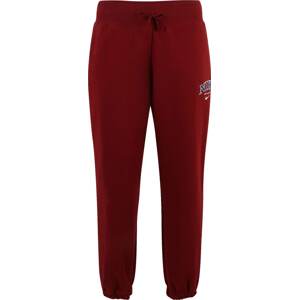 Nike Sportswear Kalhoty marine modrá / karmínově červené / bílá