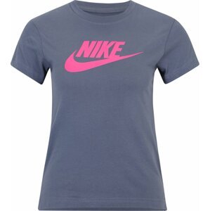 Nike Sportswear Tričko 'Futura' chladná modrá / svítivě růžová