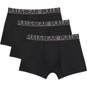 Pull&Bear Boxerky šedá / černá