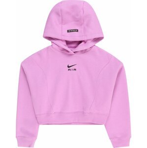 Nike Sportswear Mikina světle růžová / černá