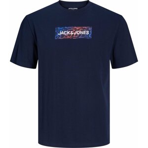 JACK & JONES Tričko námořnická modř / mix barev