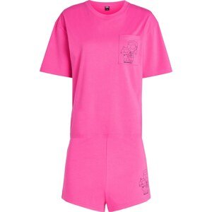 Karl Lagerfeld Pyžamo 'Ikonik 2.0' pink / černá