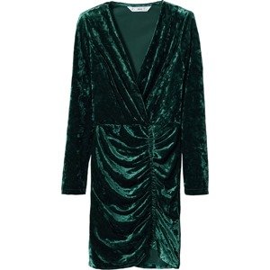 MANGO Koktejlové šaty 'TRASTI' smaragdová