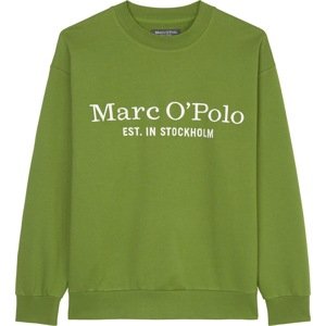 Marc O'Polo Mikina zelená / bílá