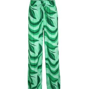 Y.A.S Petite Kalhoty 'SWIRL' mátová / trávově zelená / tmavě zelená