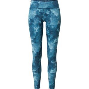 ODLO Sportovní kalhoty enciánová modrá / azurová modrá / šedá