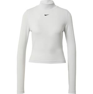 Nike Sportswear Tričko světle šedá / černá