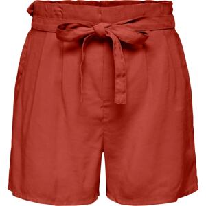 ONLY Kalhoty se sklady v pase 'Aris' oranžově červená