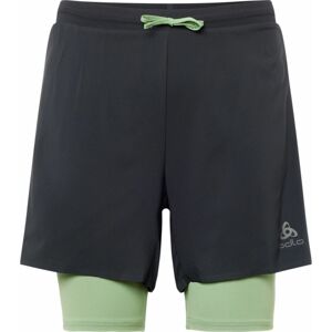 ODLO Sportovní kalhoty 'X-Alp' zelená / černá