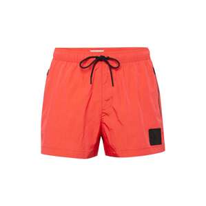 Calvin Klein Swimwear Plavecké šortky oranžová / černá