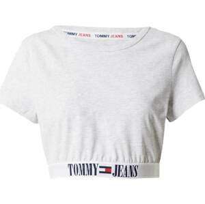Tommy Jeans Tričko na spaní námořnická modř / šedý melír / červená / bílá