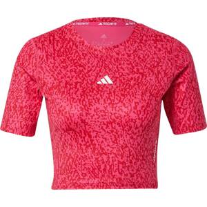 ADIDAS PERFORMANCE Funkční tričko magenta / červená