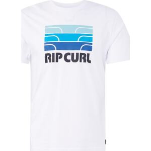 RIP CURL Tričko 'SURF REVIVAL' marine modrá / světlemodrá / černá / bílá