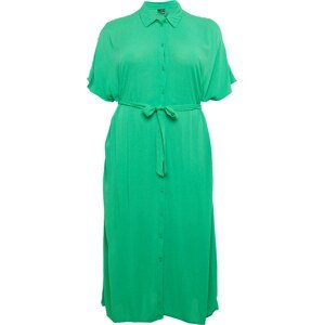 Vero Moda Curve Košilové šaty 'MENNY' zelená