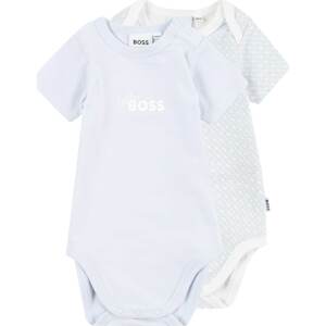 BOSS Kidswear Dupačky/body světlemodrá / bílá