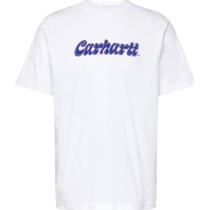 Carhartt WIP Tričko modrá / fialová / bílá