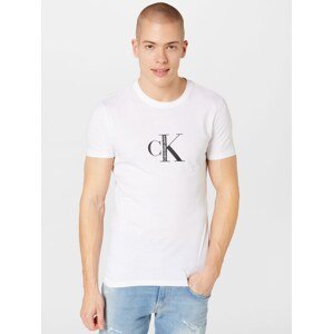 Calvin Klein Jeans Tričko antracitová / bílá