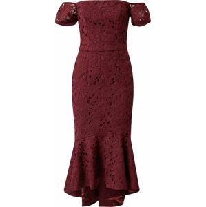 Chi Chi London Společenské šaty burgundská červeň