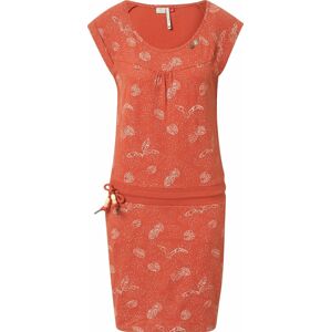 Ragwear Letní šaty 'PENELOPE' oranžově červená / bílá