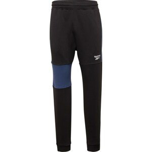 Reebok Sport Sportovní kalhoty modrá / černá / bílá