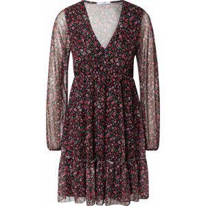 Hailys Košilové šaty 'Rosa' krémová / trávově zelená / červená / černá
