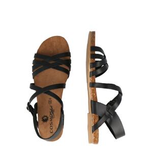 COSMOS COMFORT Páskové sandály černá
