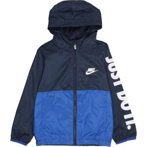 Nike Sportswear Přechodná bunda 'WINDRUNNER' námořnická modř / královská modrá / bílá