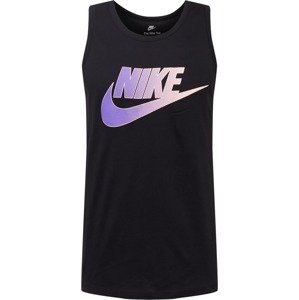 Nike Sportswear Tričko světle fialová / pastelově růžová / černá