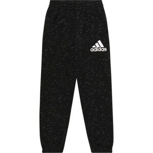 ADIDAS SPORTSWEAR Sportovní kalhoty černý melír / bílá
