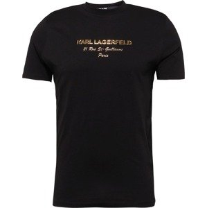 Karl Lagerfeld Tričko zlatá / černá