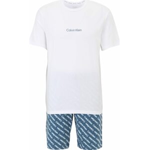 Calvin Klein Underwear Pyžamo krátké modrá / bílá