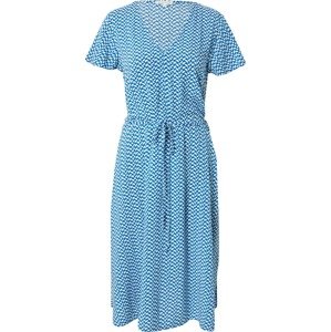 TOM TAILOR Letní šaty nebeská modř / bílá
