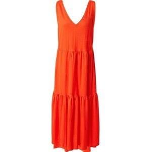 PULZ Jeans Letní šaty 'AMELIA' oranžově červená