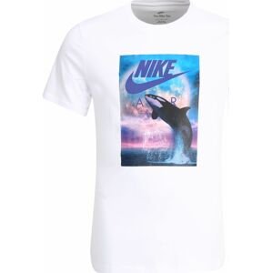 Nike Sportswear Tričko modrá / orchidej / černá / bílá