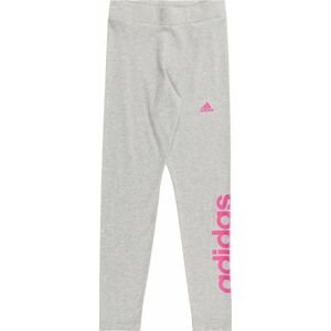 ADIDAS SPORTSWEAR Sportovní kalhoty šedý melír / pitaya