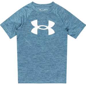 UNDER ARMOUR Funkční tričko modrý melír / bílá